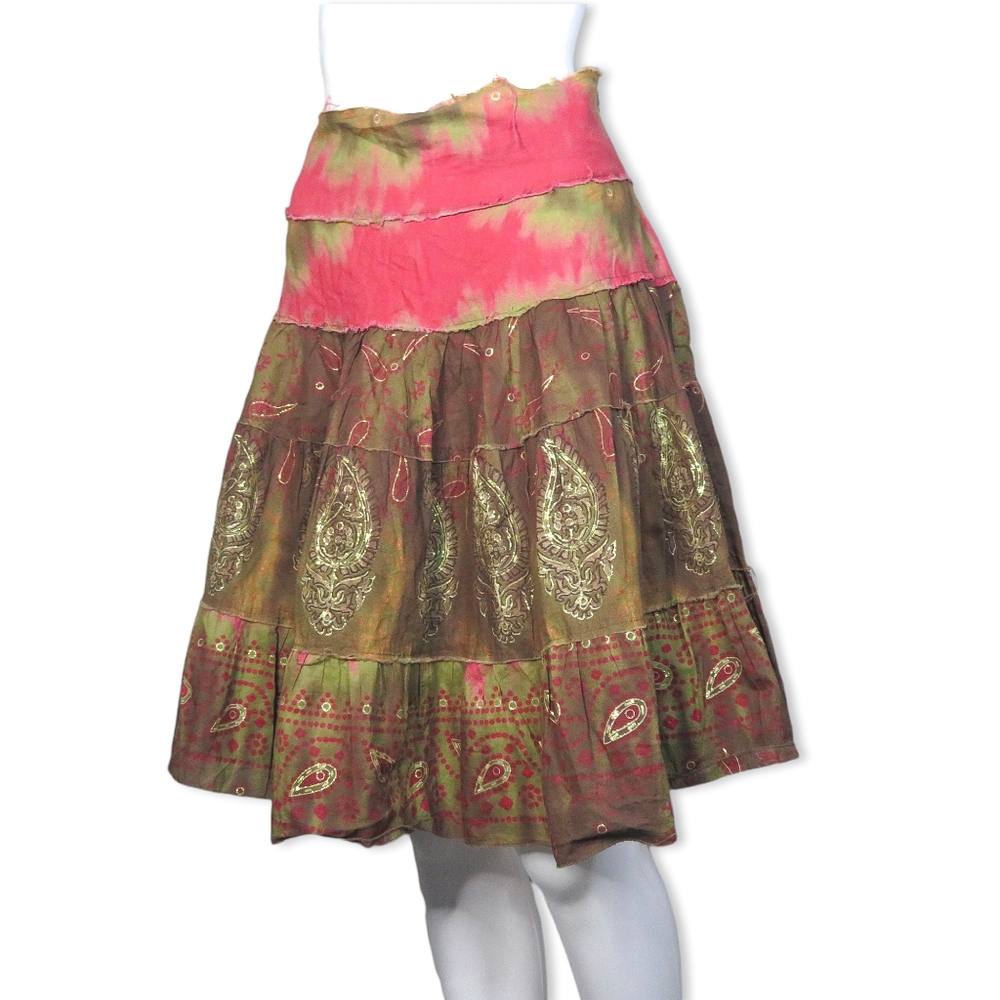 Bebe Skirt Fairy Y2K Indie Bohemian Boho S Small - Picture 5 of 5